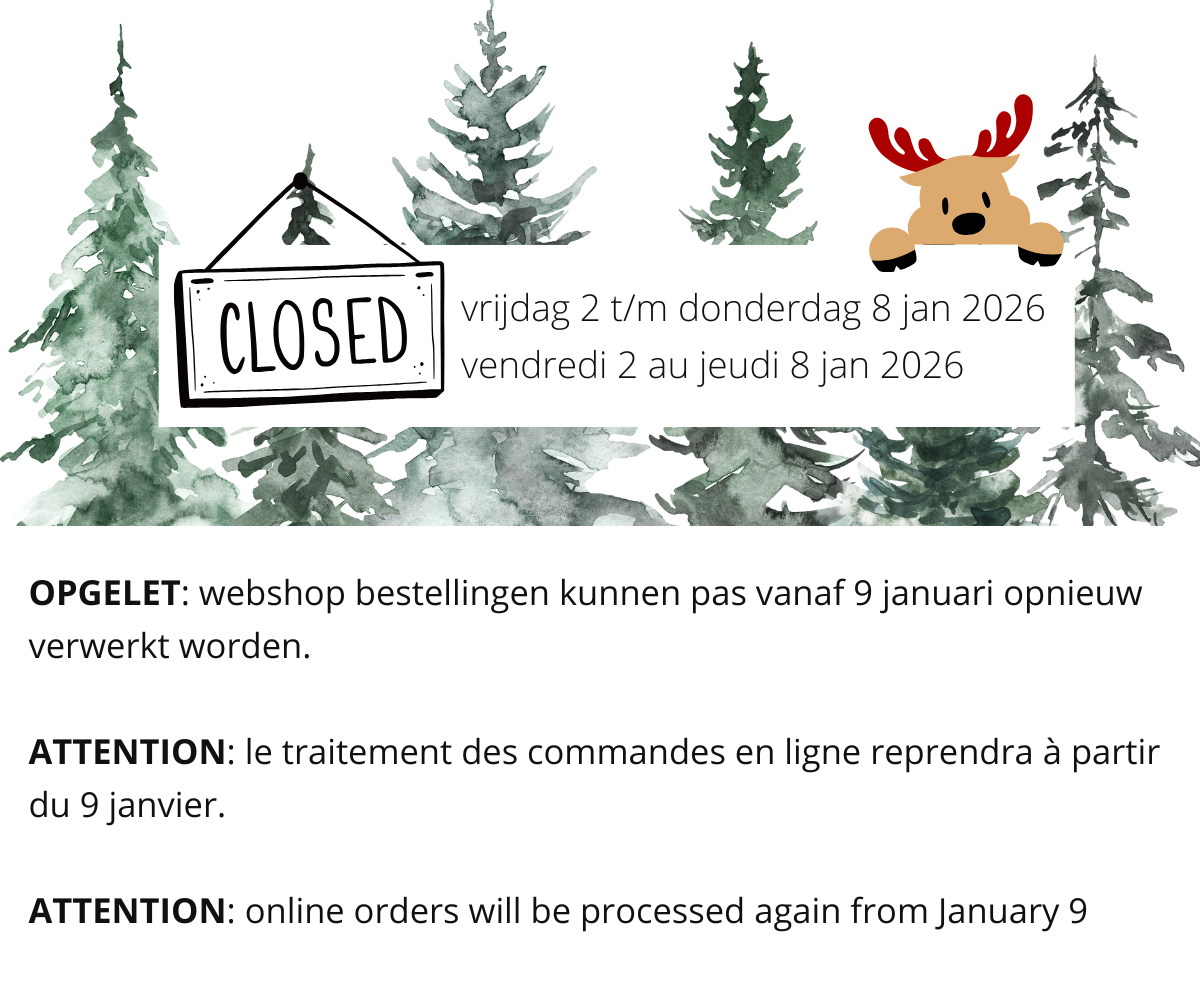 Gesloten januari 2026 - pop-up